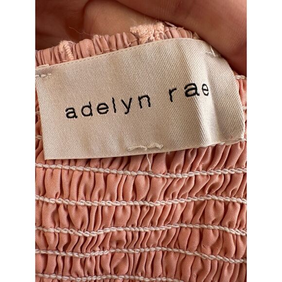 Adelyn Rae Blush Pink Floral Puff Sleeve Mini Baby Doll Tea Dress size Small - Picture 5 of 13